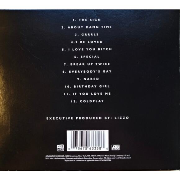 🎶 Lizzo SPECIAL CD Includes Mini Poster Made in Germany German Import Imported - Picture 3 of 4